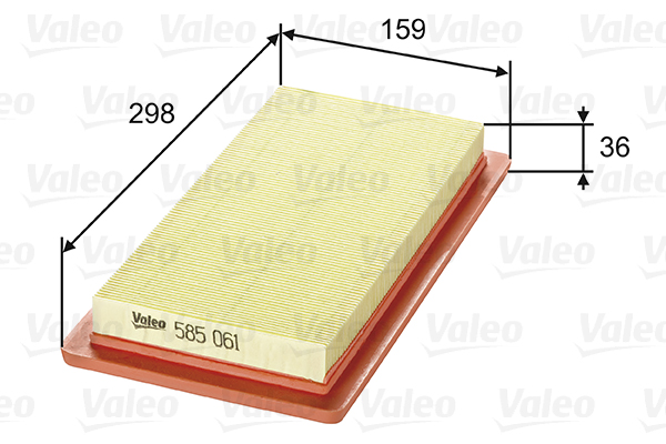 Ilmansuodatin VALEO 585061