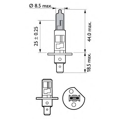 Kaukovalopolttimo PHILIPS 12258WHVB1