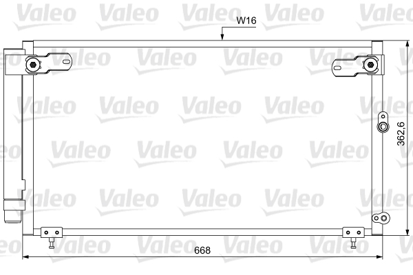 Lauhdutin, ilmastointilaite VALEO 814047