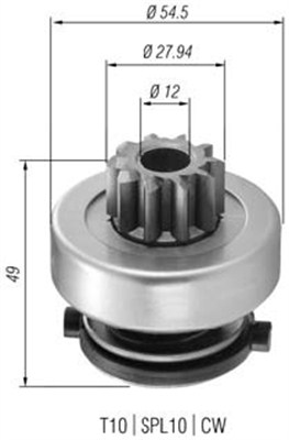 Hammaspyörä, käynnistys MAGNETI MARELLI 940113020365