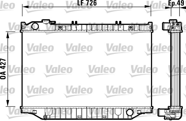 Jäähdytin,moottorin jäähdytys VALEO 732415