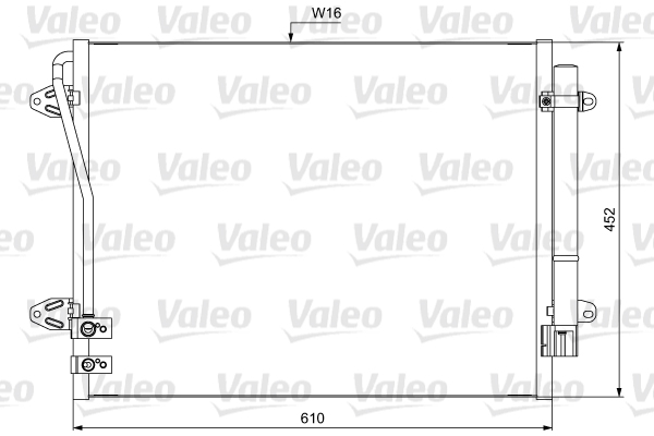 Lauhdutin, ilmastointilaite VALEO 814039