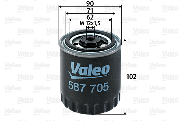 Polttoainesuodatin VALEO 587705