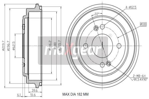 Jarrurumpu MAXGEAR 19-3198