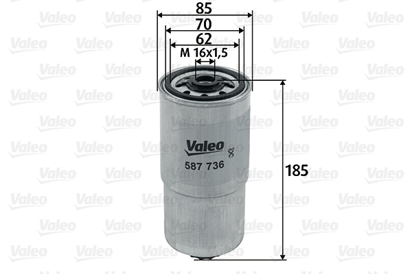 Polttoainesuodatin VALEO 587736
