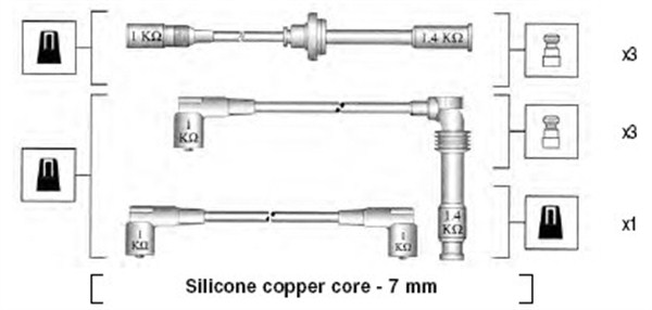 Sytytysjohtosarja MAGNETI MARELLI 941045390524