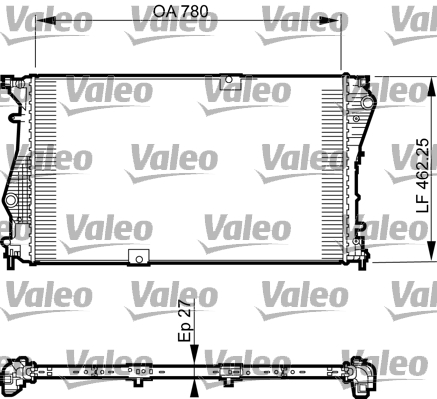 Jäähdytin,moottorin jäähdytys VALEO 735599