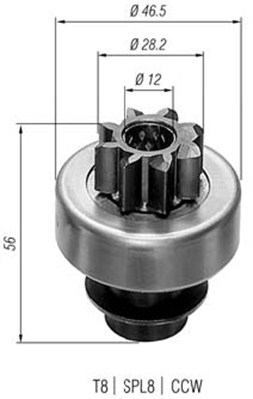 Hammaspyörä, käynnistys MAGNETI MARELLI 940113020197