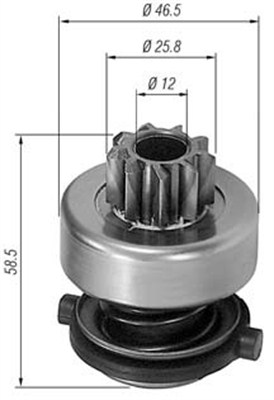 Hammaspyörä, käynnistys MAGNETI MARELLI 940113020138