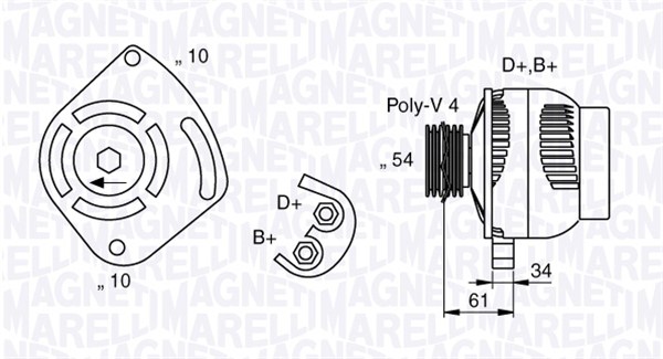 Laturi MAGNETI MARELLI 063377030010