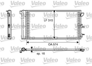 Kondensaattori, ilmastointilaite, FIAT PANDA, PANDA Skåp/halvkombi, 46798100, 51767143, 51960726