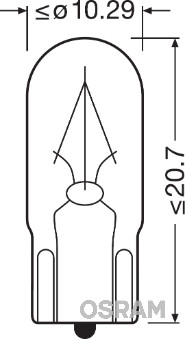 Polttimo, sisävalo OSRAM 2840
