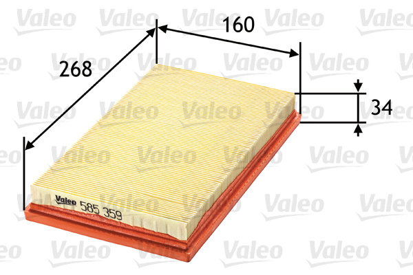 Ilmansuodatin VALEO 585359