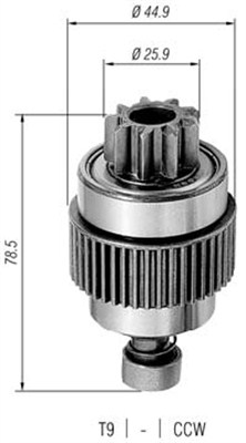 Hammaspyörä, käynnistys MAGNETI MARELLI 940113020286