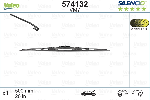 Pyyhkijänsulka VALEO 574132