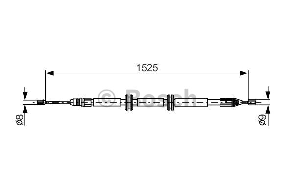 Käsijarruvaijeri BOSCH 1 987 482 142