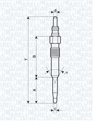 Hehkutulppa MAGNETI MARELLI 062900038304