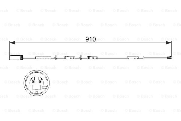 Jarrupalan kulumisen ilmaisin BOSCH 1 987 473 522