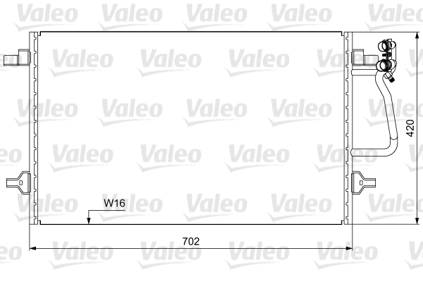 Lauhdutin, ilmastointilaite VALEO 814030