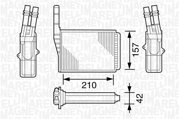 Lämmityslaitteen kenno MAGNETI MARELLI 350218161000