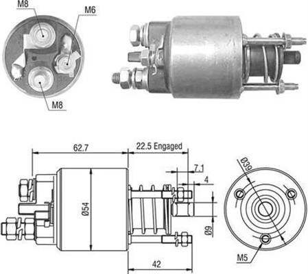 Magneettikytkin, käynnistin MAGNETI MARELLI 940113050470