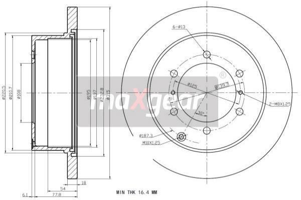 Jarrulevy MAXGEAR 19-1174