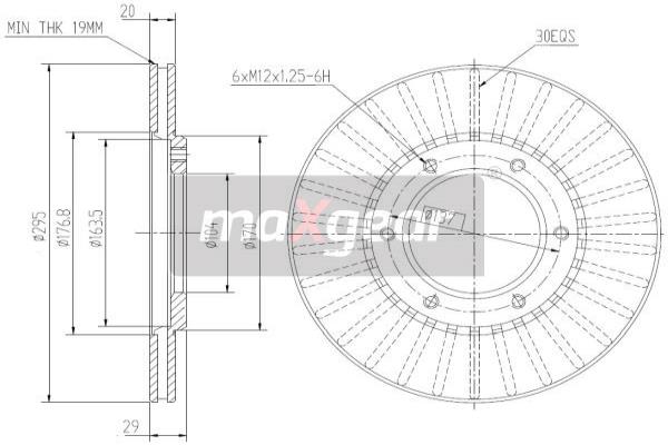 Jarrulevy MAXGEAR 19-2608
