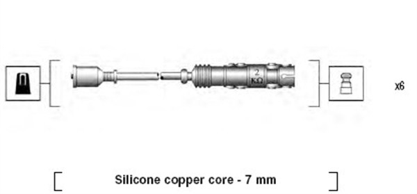 Sytytysjohtosarja MAGNETI MARELLI 941455010942