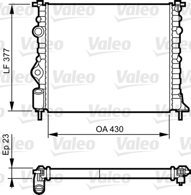 Jäähdytin,moottorin jäähdytys VALEO 731378