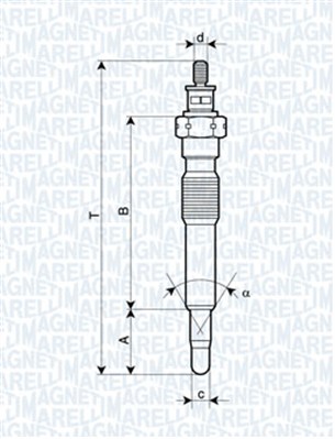 Hehkutulppa MAGNETI MARELLI 062900092304