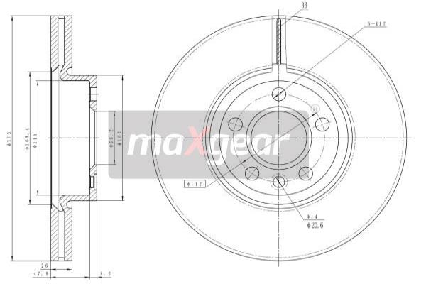 Jarrulevy MAXGEAR 19-1024