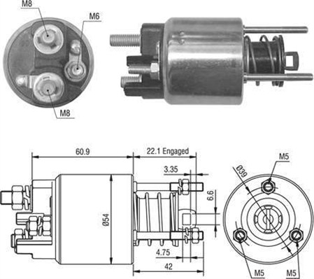 Magneettikytkin, käynnistin MAGNETI MARELLI 940113050016