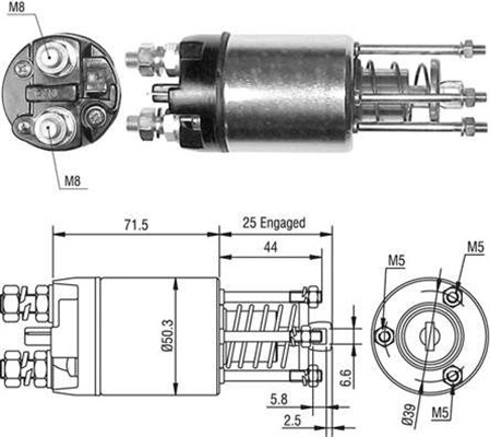 Magneettikytkin, käynnistin MAGNETI MARELLI 940113050460