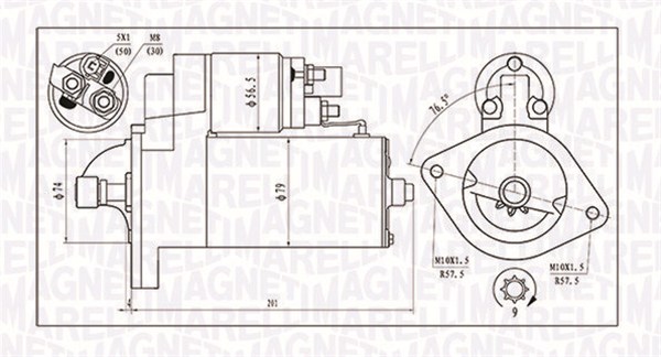 Startteri MAGNETI MARELLI 063721135010