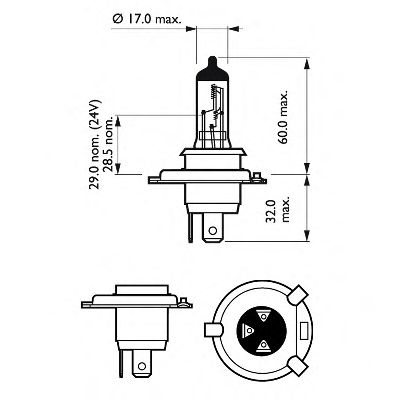 Kaukovalopolttimo PHILIPS 12569RAC1
