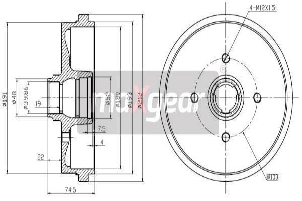Jarrurumpu MAXGEAR 19-0822