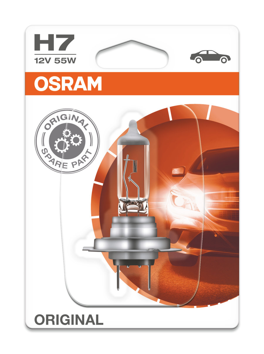 Halogeeni poltin OSRAM ORIGINAL LINE 12V H7 55W