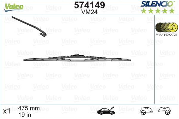 Pyyhkijänsulka VALEO 574149