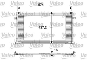 Kondensaattori, ilmastointilaite, Edessä, OPEL,RENAULT,VAUXHALL, 4408429, 4408646, 7700312901, 91166018