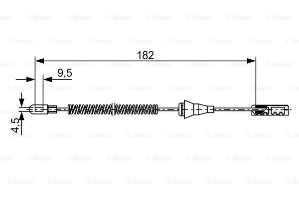 Cable, parking brake BOSCH 1 987 482 449