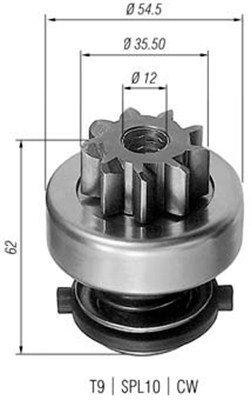 Hammaspyörä, käynnistys MAGNETI MARELLI 940113020282
