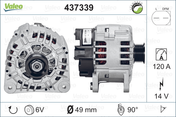 Laturi VALEO 437339