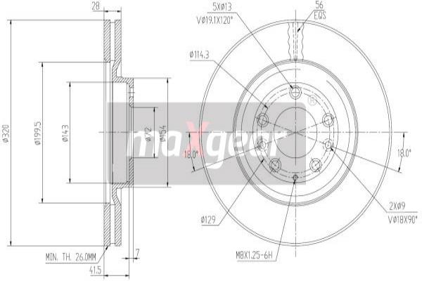 Jarrulevy MAXGEAR 19-2247