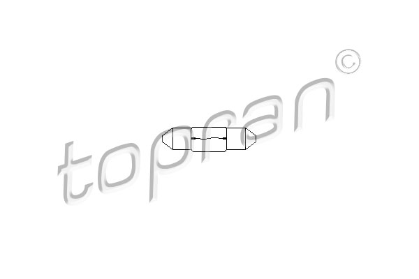 Polttimo, rekisterikilvenvalo TOPRAN 109 102