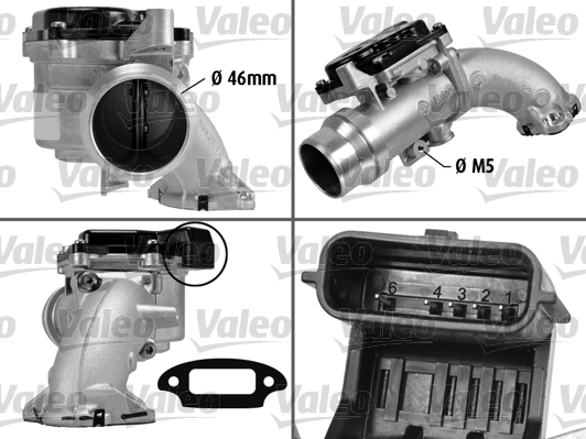 Kaasuläpän kotelo VALEO 700429