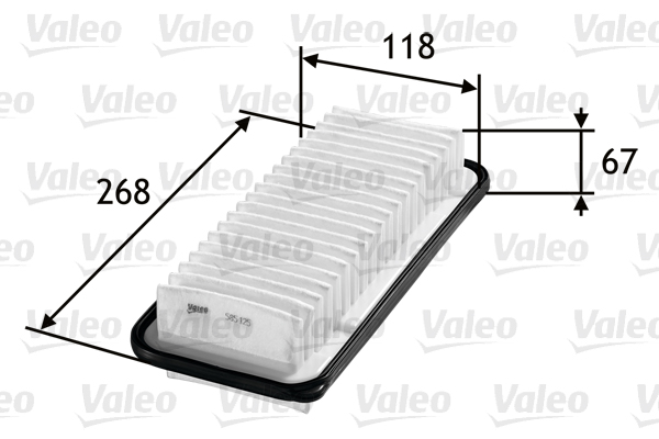 Ilmansuodatin VALEO 585125