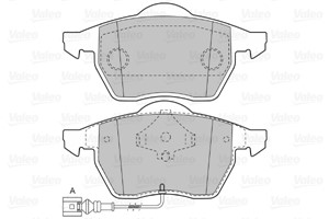 Jarrupalasarja, levyjarru, Etuakseli, AUDI,SEAT,SKODA,VW, 1J0698151K, 1J0698151M, 8N0698151A, JZW698151C