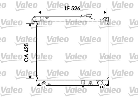 Jäähdytin,moottorin jäähdytys VALEO 734214