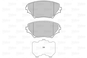 Jarrupalasarja, levyjarru, Etuakseli, TOYOTA RAV 4 II, 04465-42070, 04465-42071, 04465-42080, 04465-42110, 04465-42130, 446542070, 44654
