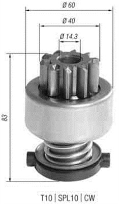 Hammaspyörä, käynnistys MAGNETI MARELLI 940113020393